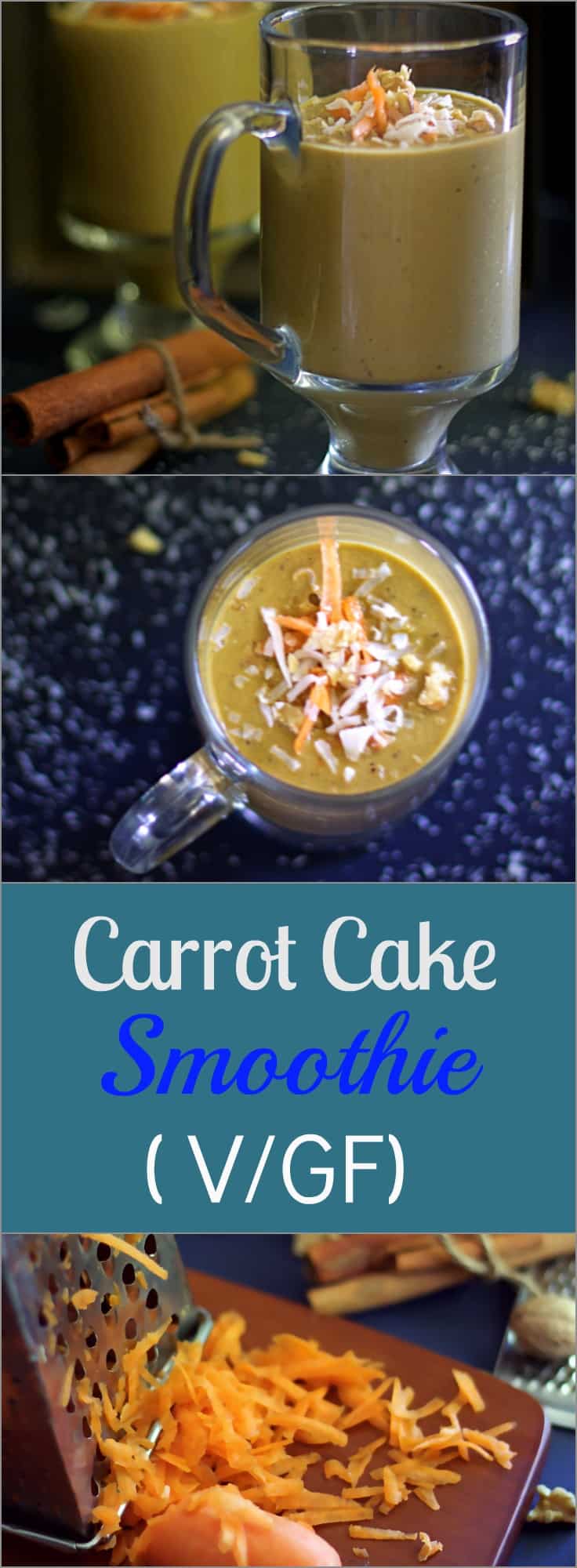 healthy-vegan-glutenfree-carrot-cake-smoothie a healthy delicious gluten free smoothie tasting just like carrot cake