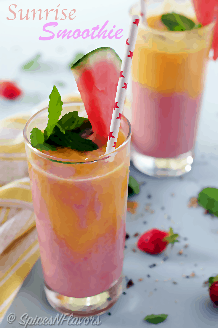 watermelon-peach-ginger-sunrise-smoothie