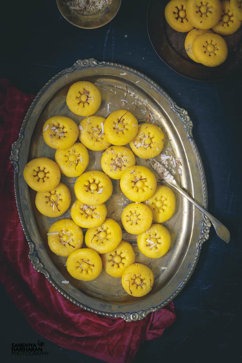 indian sweets instant kesar peda