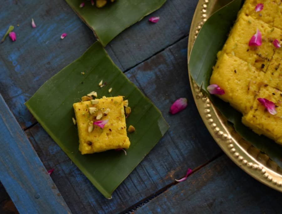 indian sweets mango kalakand