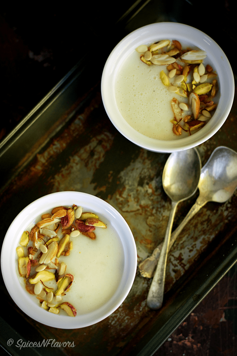 Arisi Thengai Payasam Rice Coconut Kheer Indian Pudding