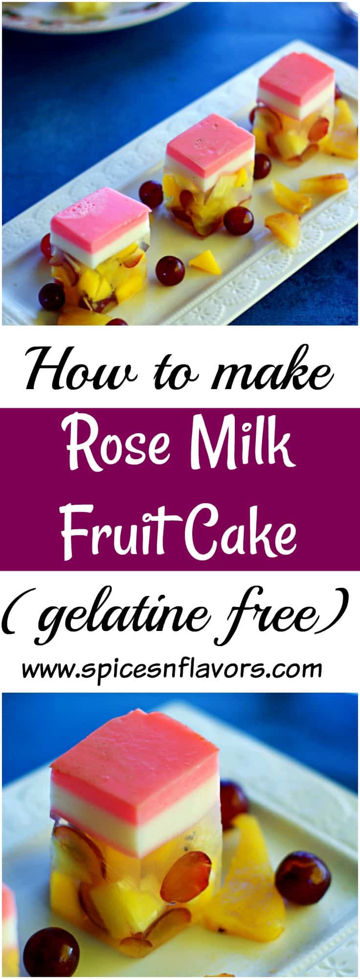 Rose Milk Fruit Cake Agar Agar Fruit Cake Learn how to use agar agar no gelatine recipe vegetarian recipe