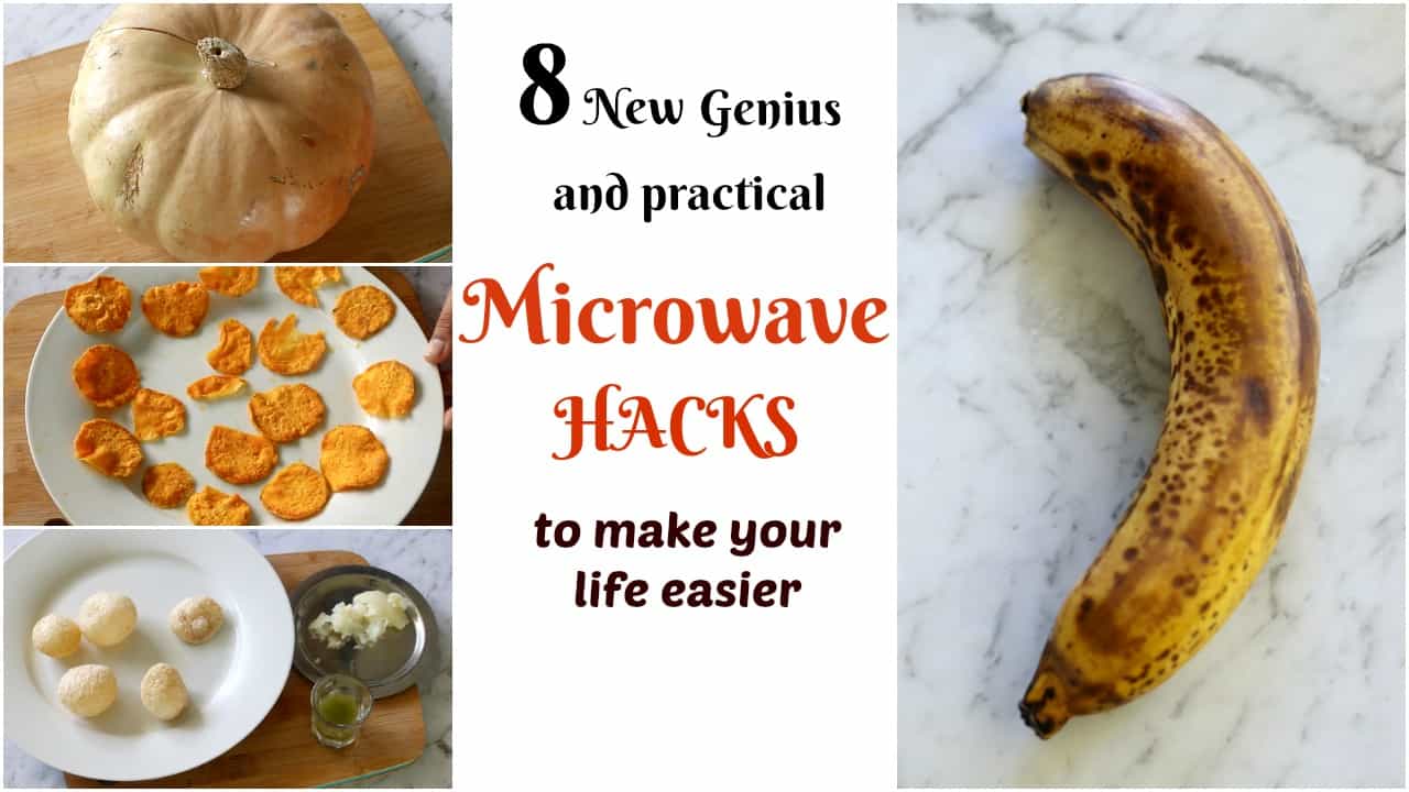 8 new genius and practical microwave hacks to make your life easier, microwave tips and tricks, how to cook efficiently, how to extract maximum juice from lemon, how to cut a pumpkin easily, microwave chips, microwave indian sweet, easy indian sweet, how to ripen banana, ripe banana, microwave cake, how to boil eggs in microwave, how to make pani puri without deep frying