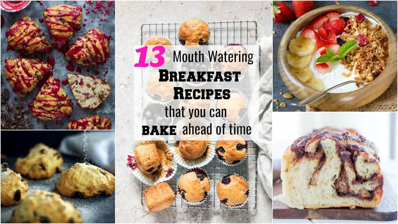 horizontal collage image of best breakfast bake post
