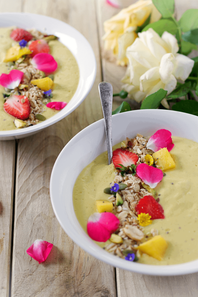 Protein Enriched Turmeric Pina Colada Smoothie Bowl - Spices N Flavors