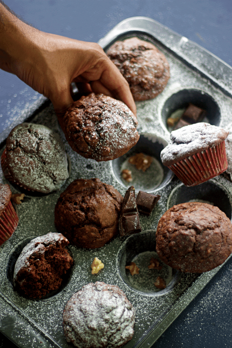 Chocolate Muffins - Beginners Baking Series - Spices N Flavors