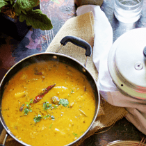 Raw Mango and Onion Sambar