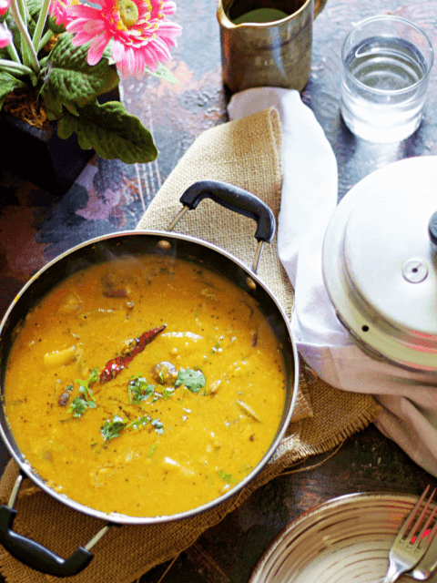 Raw Mango and Onion Sambar