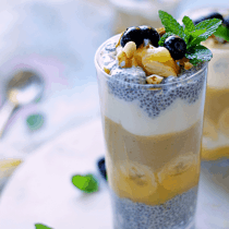 coconut mango chia seeds smoothie