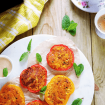 Stuffed Capsicum Rings