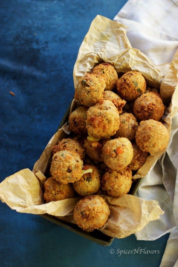Rava Upma Cheese Balls Party Appetizer/Starter Spices N Flavors