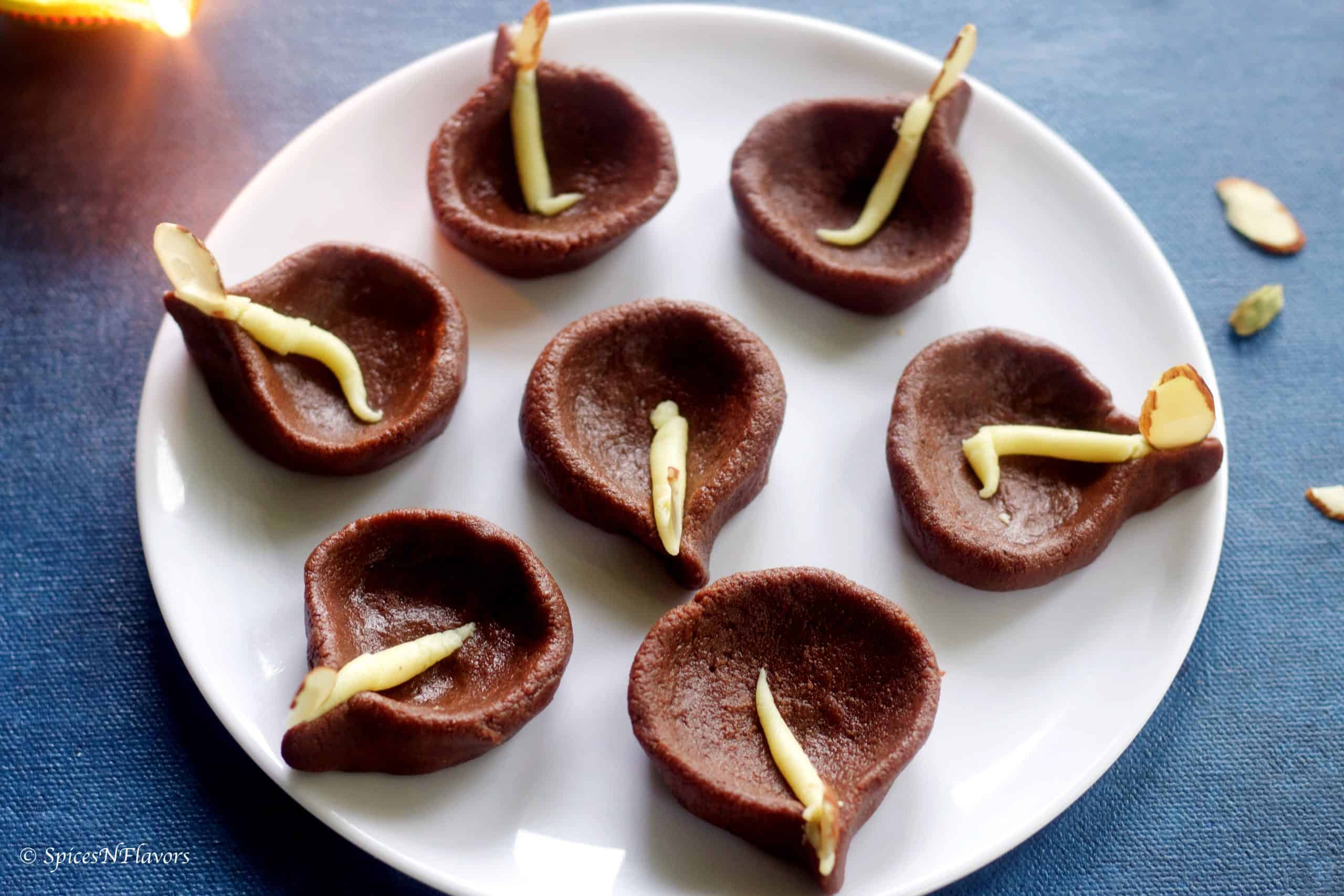 edible diya making