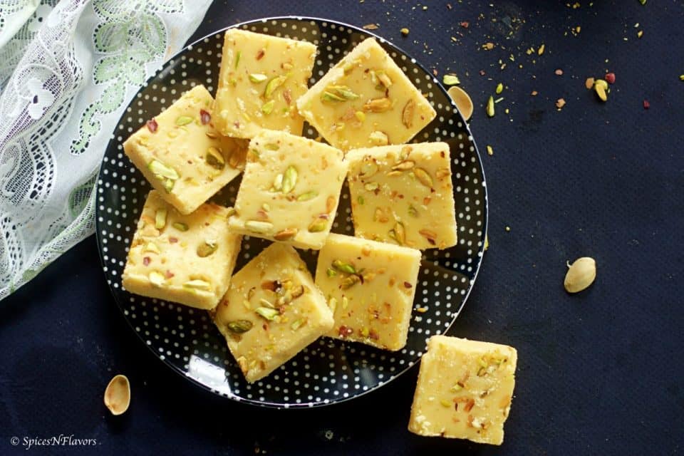 Milk Powder Burfi Diwali special Indian sweet Spices N Flavors