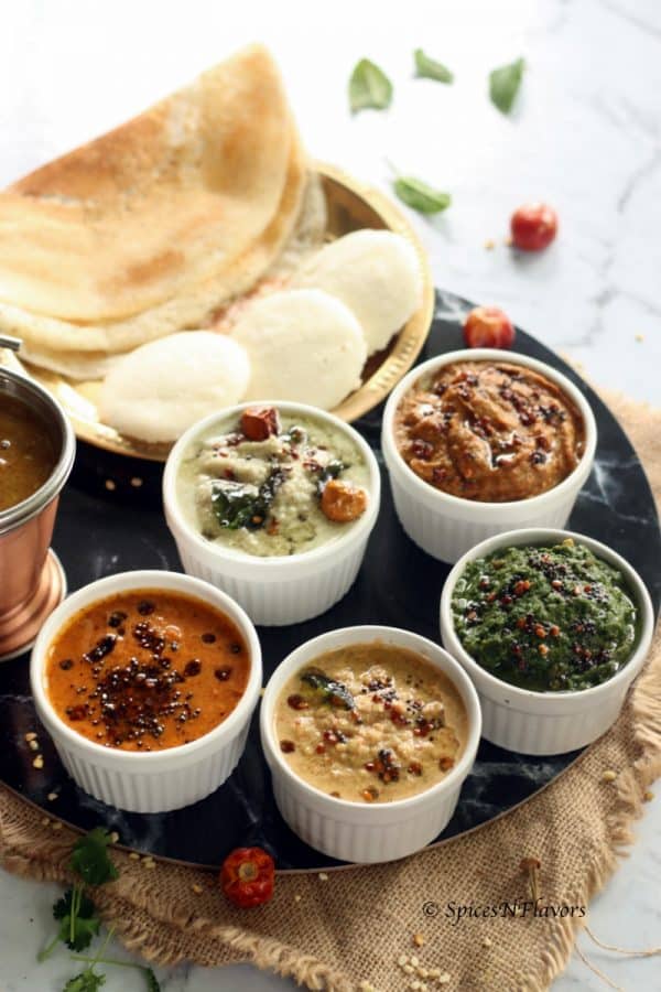 5 South Indian Chutney recipes for Idli, Dosa - Spices N Flavors