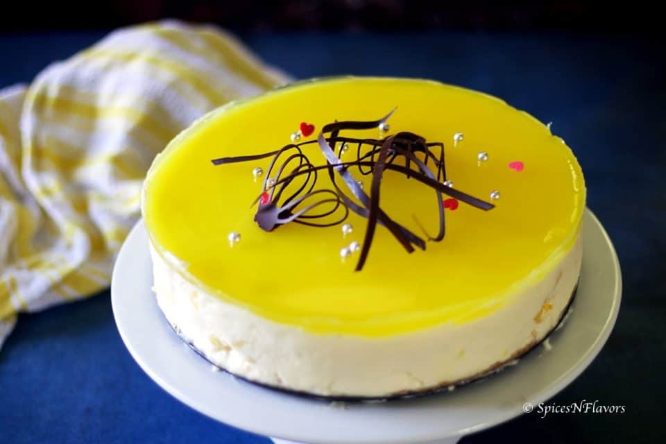 No Bake Pineapple Cheesecake No Agar Agar, Gelatin Spices N Flavors