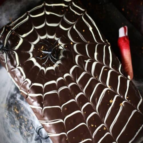 Spiderweb Naked Red Velvet Cake with Chocolate-Cream Cheese Frosting -  SugarHero