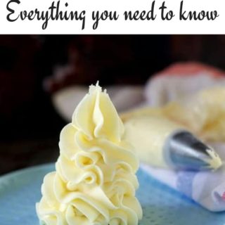 pin image of best buttercream frosting
