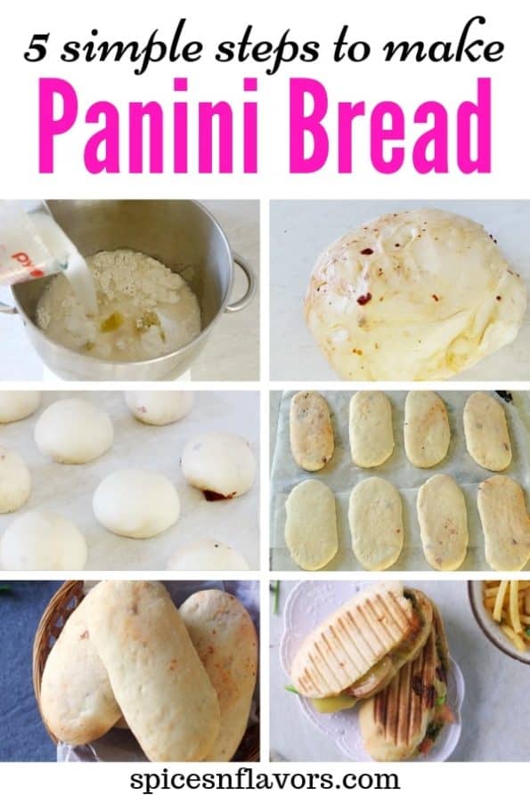 Panini Bread Recipe Best Bread for Sandwiches Spices N Flavors