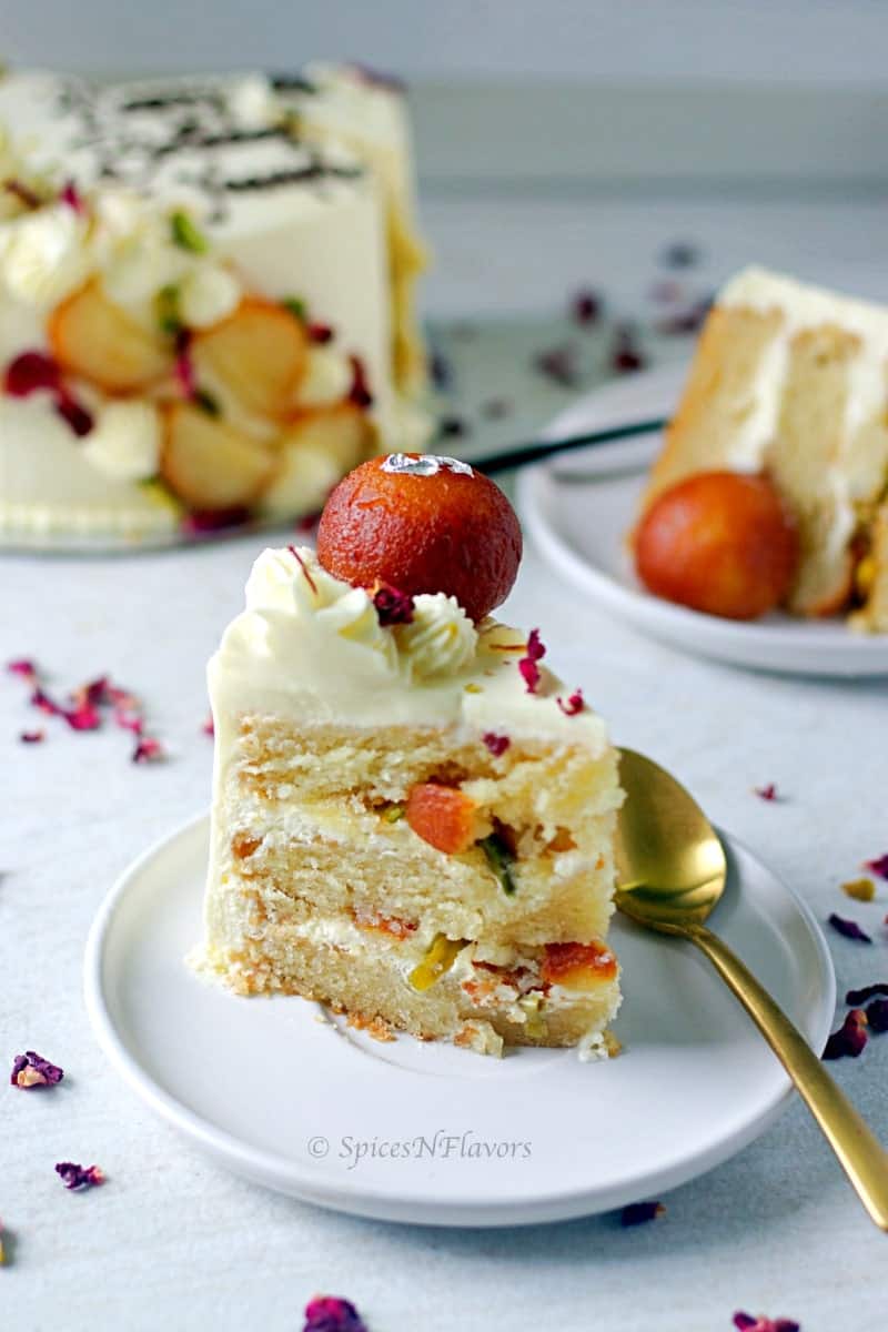 Gulab Jamun Cake