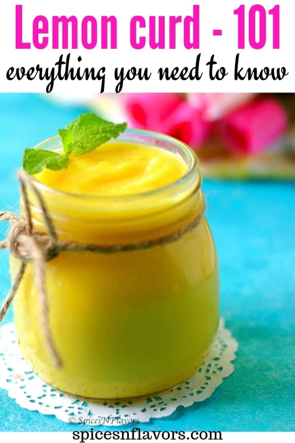 pin image of instant pot lemon curd