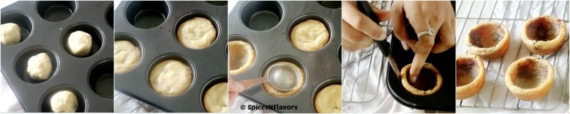 Eggless Chocolate Chip Cookie Cups step 5