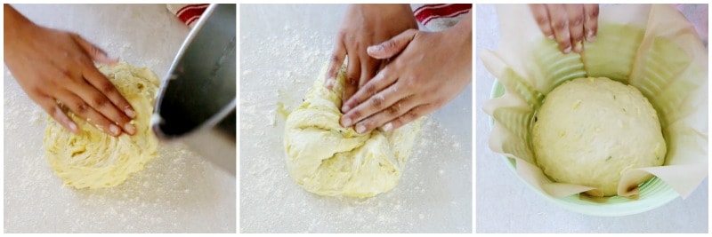 step 3 of no knead bread