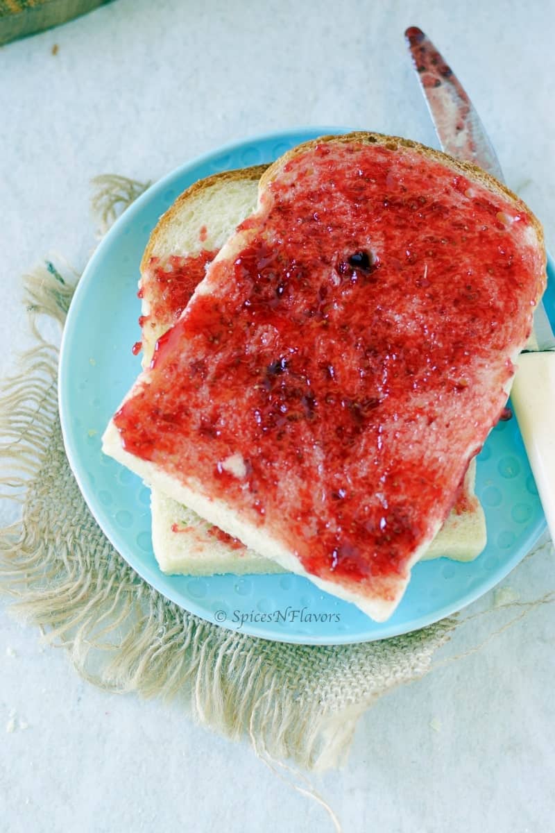 Christmas Jam - Instant Pot Strawberry Jam - Spices N Flavors