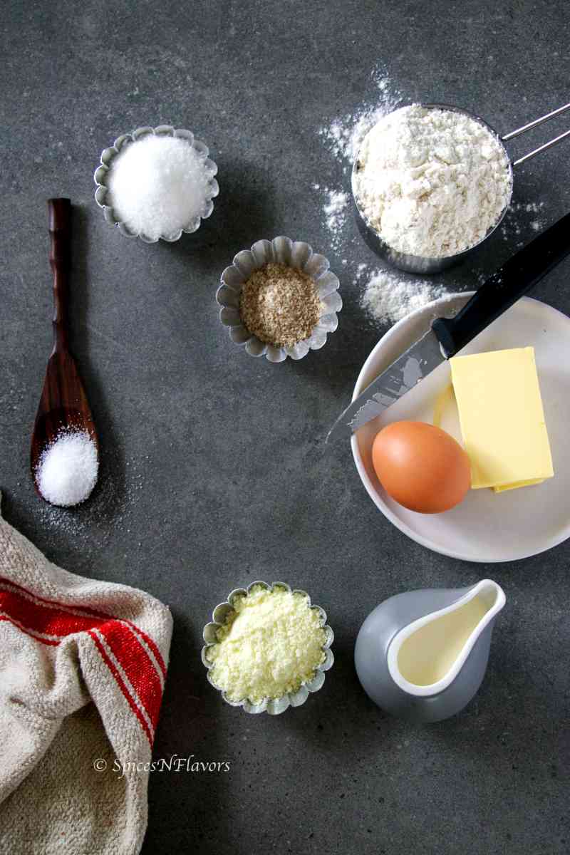 ingredients needed to make the dough