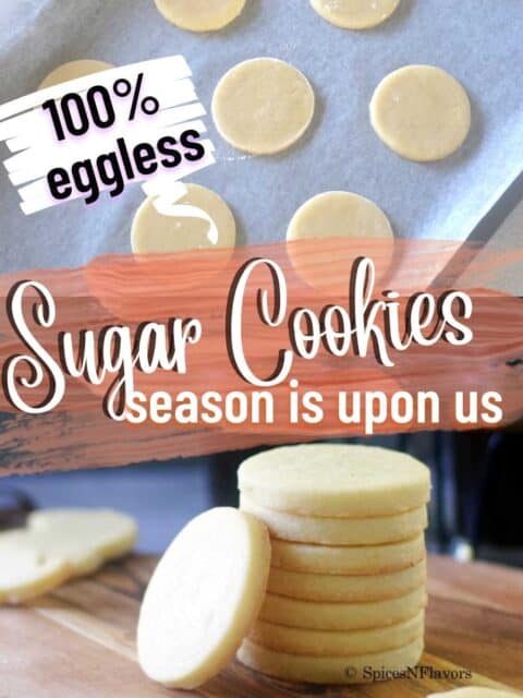 pin image for sugar cookies recipe