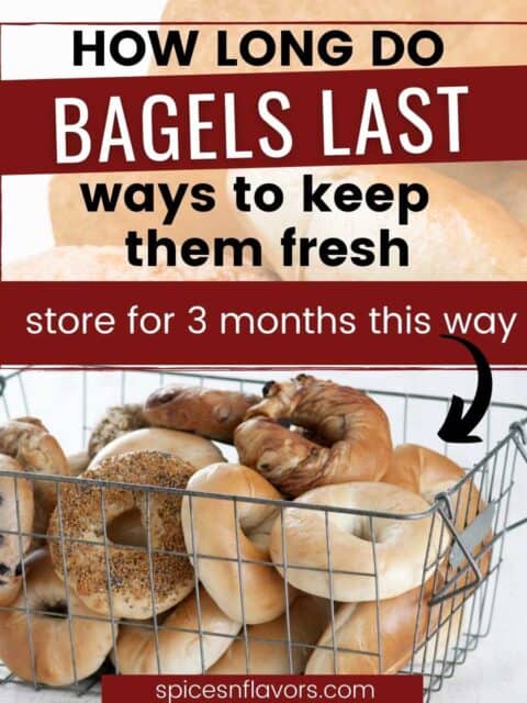 cropped image of bagels kept in a wire rack