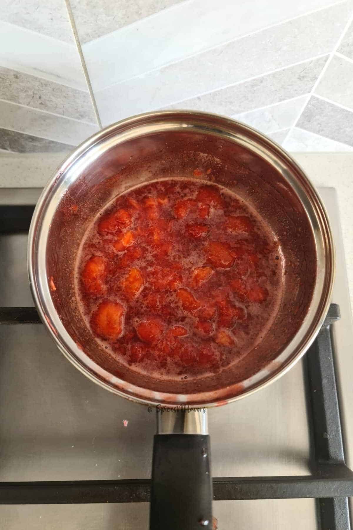 strawberries soften upon cooking