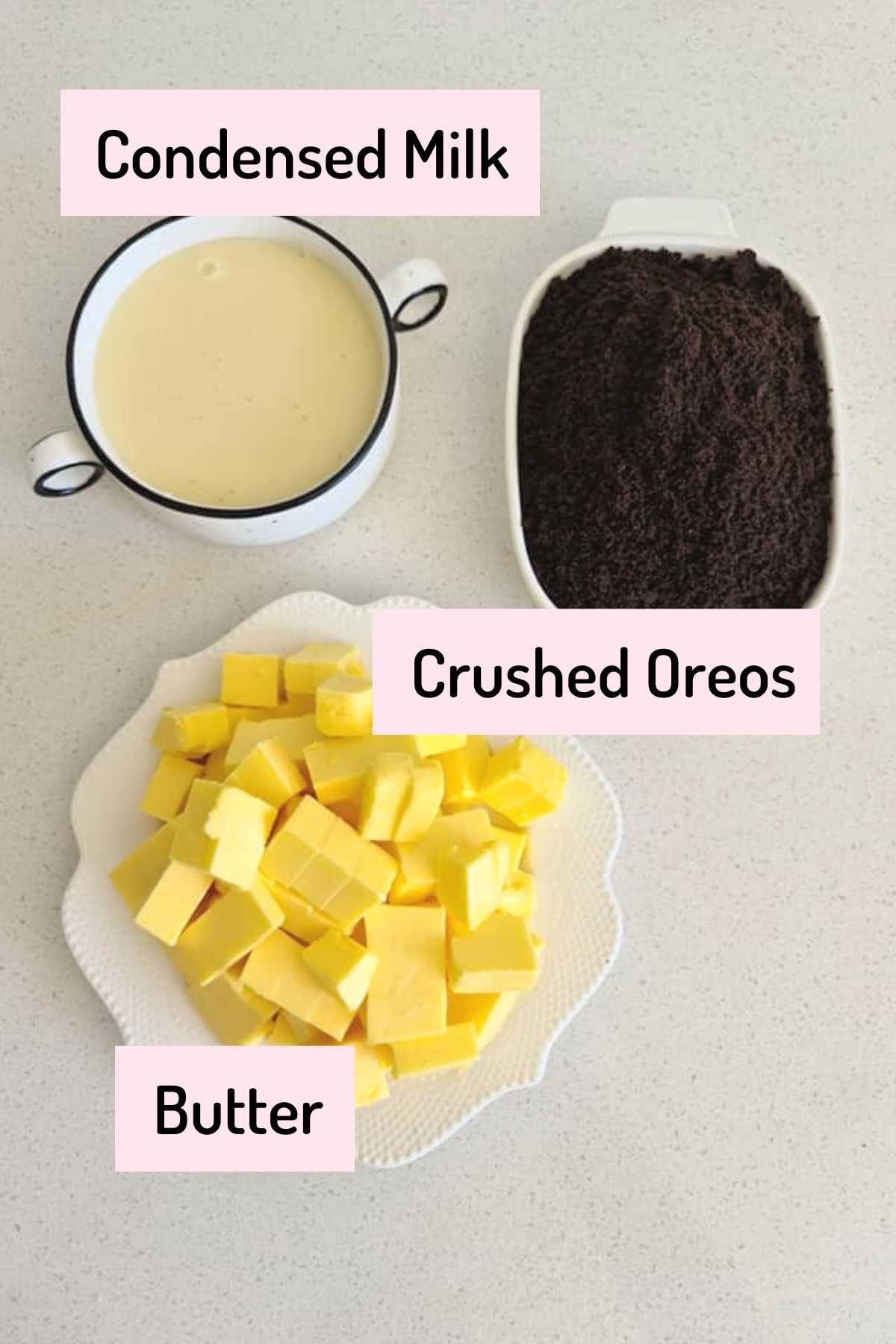 ingredients needed to make oreo buttercream