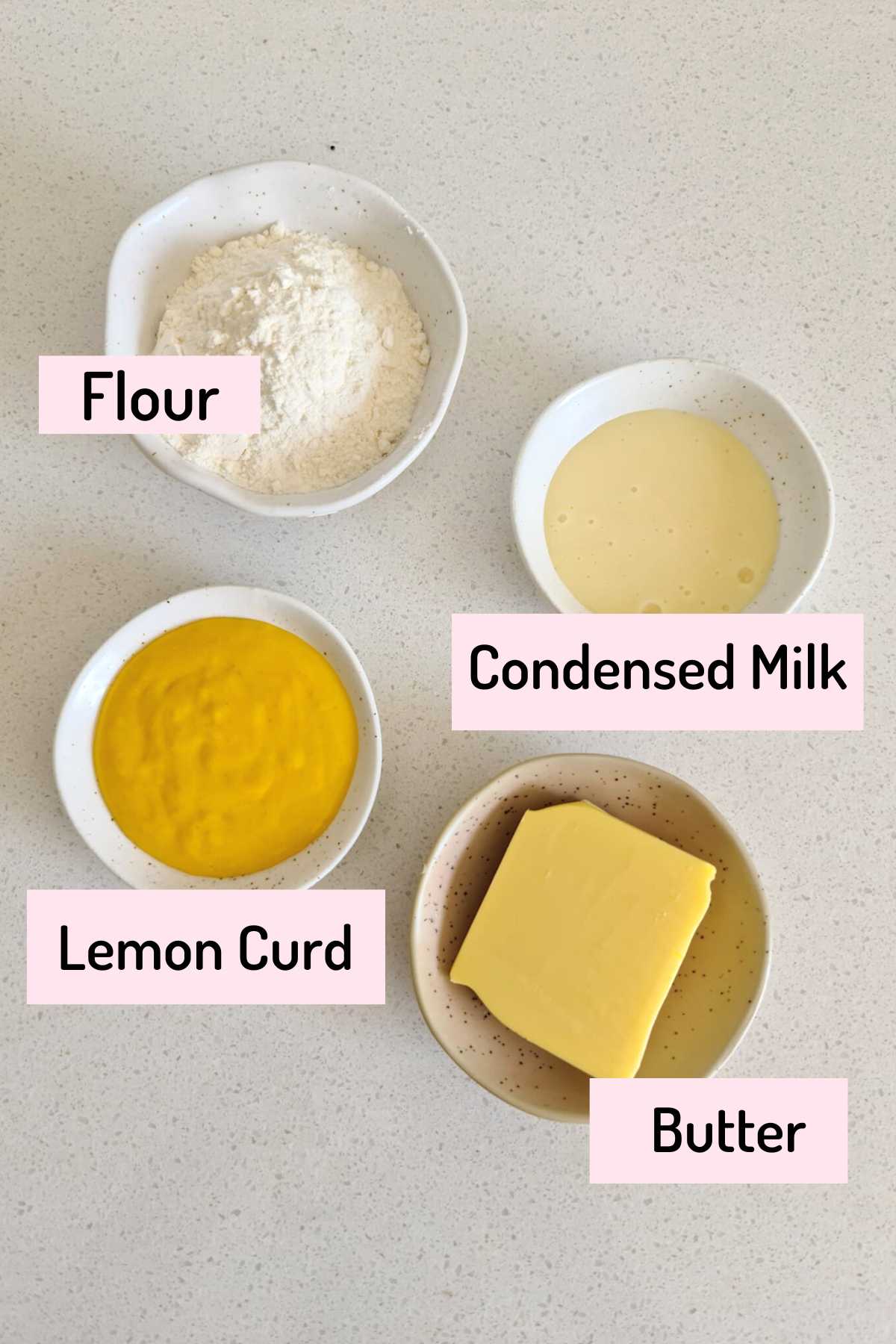 ingredients needed to make lemon curd cookies