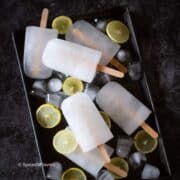 How to make Lemon Popsicles - Quick and Easy recipe - Spices N Flavors