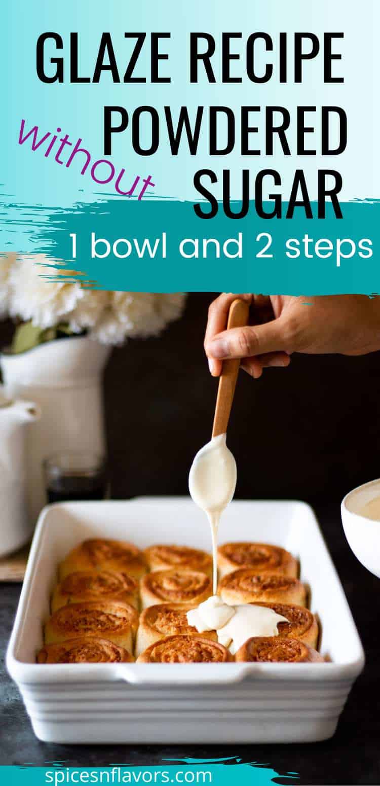 Make Quick Creamy Glaze recipe without Powdered Sugar Spices N Flavors