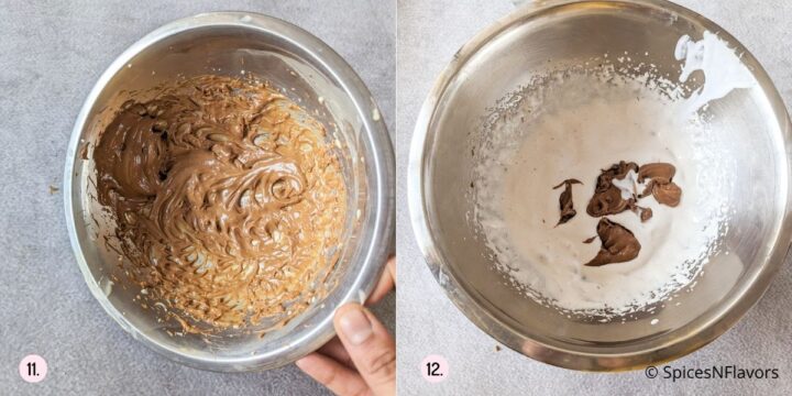 beat coffee custard and mix to whipped cream