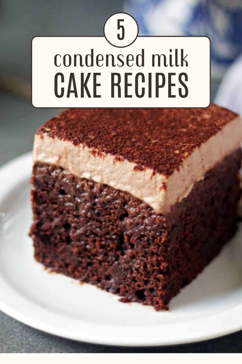 slice of chocolate cake with text on top 