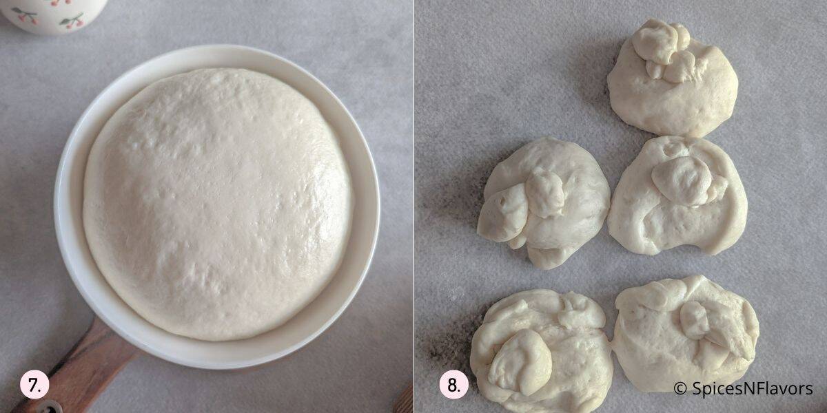 divide the dough into equal balls