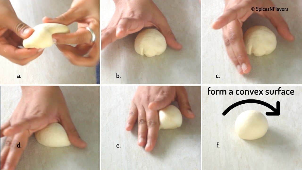 how to roll the dough into balls