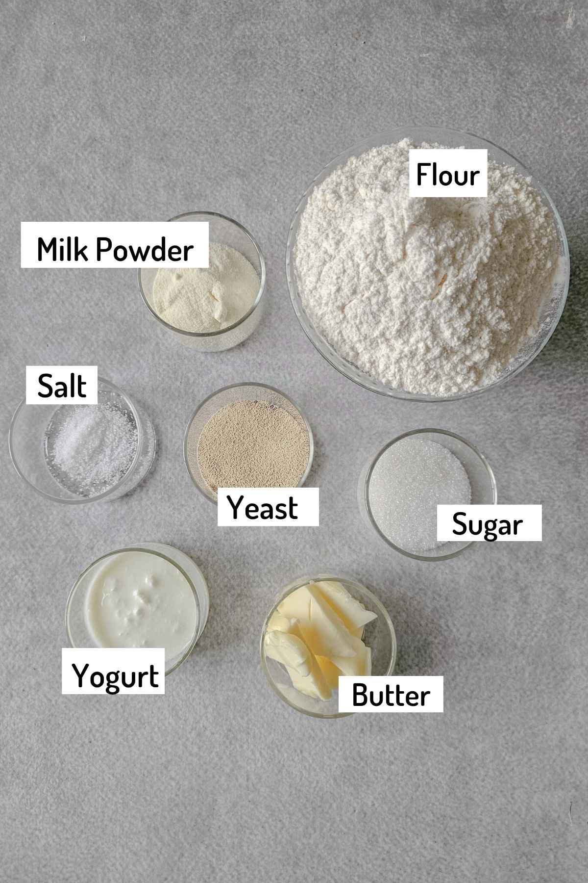 ingredients needed to make eggless bomboloni