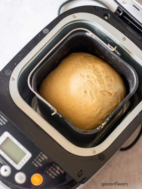 loaf of japanese milk bread in bread machine