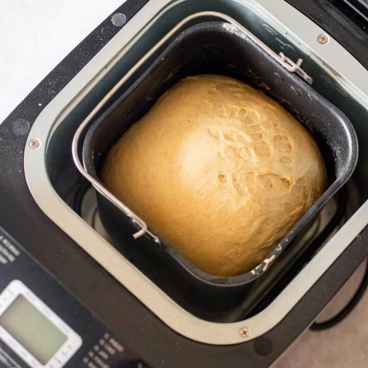 loaf of japanese milk bread in bread machine