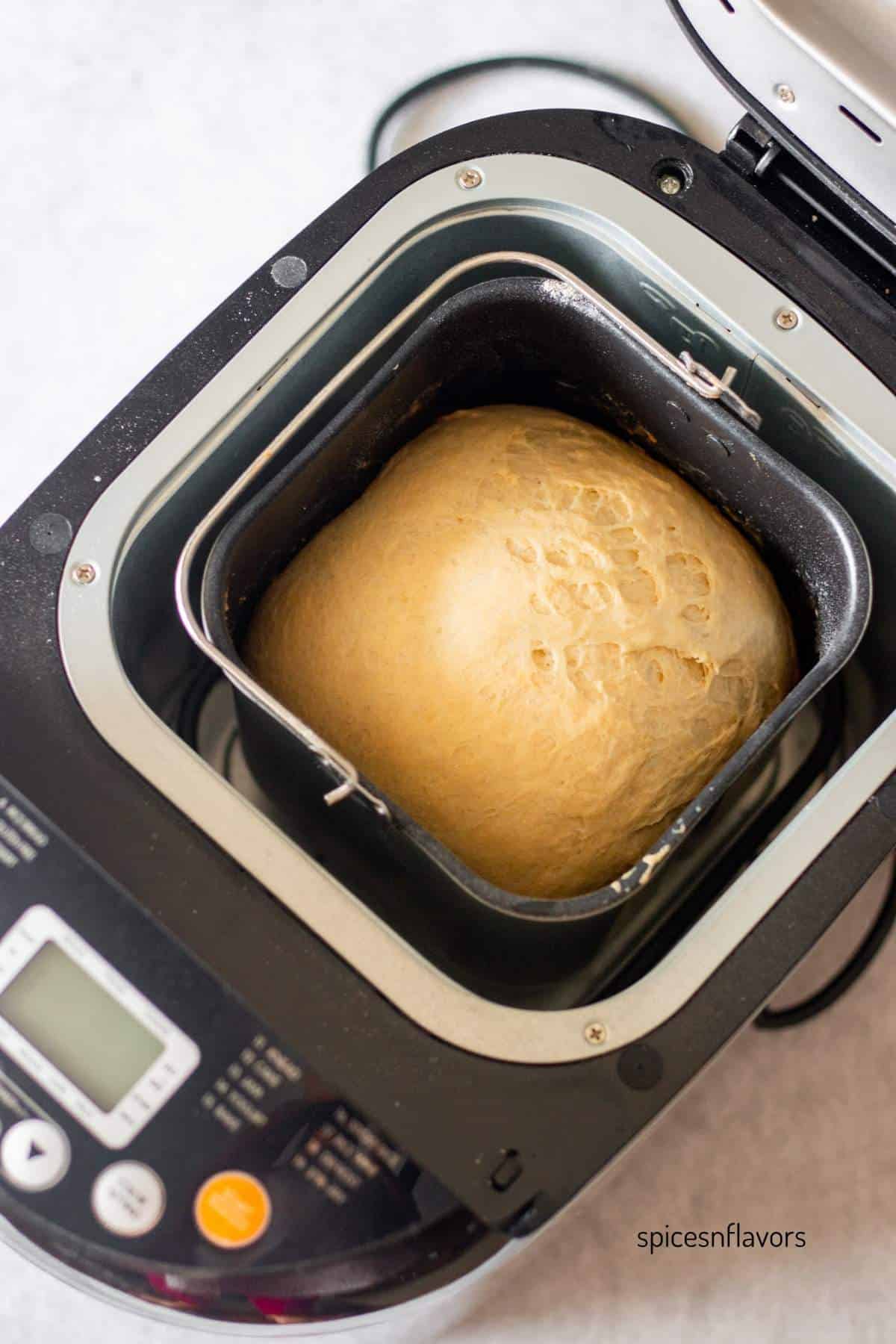 loaf of japanese milk bread in bread machine