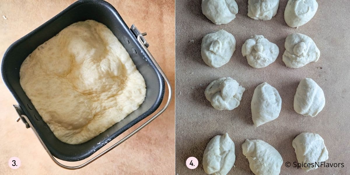 divide the dough into balls