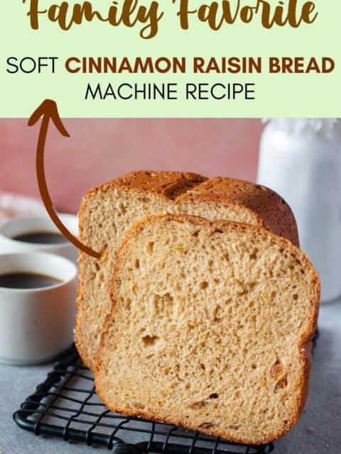 sliced bread with text on top to fit the pin size