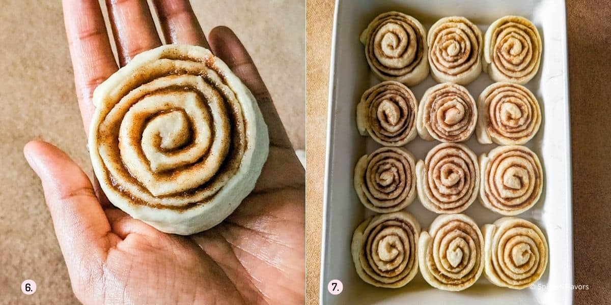 place the rolls in a casserole to prove