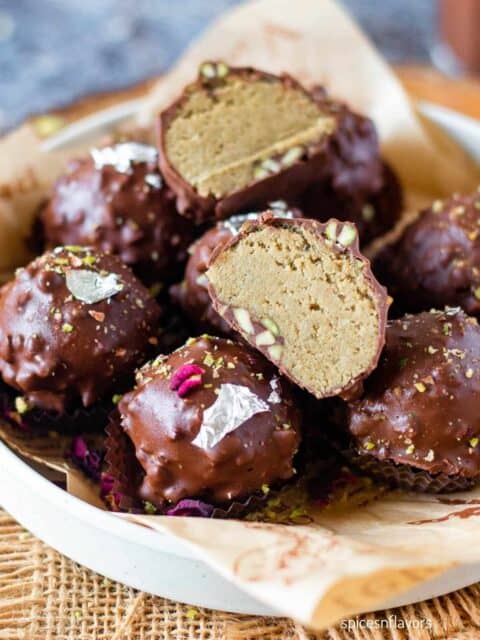 sliced up image of soan papdi truffle