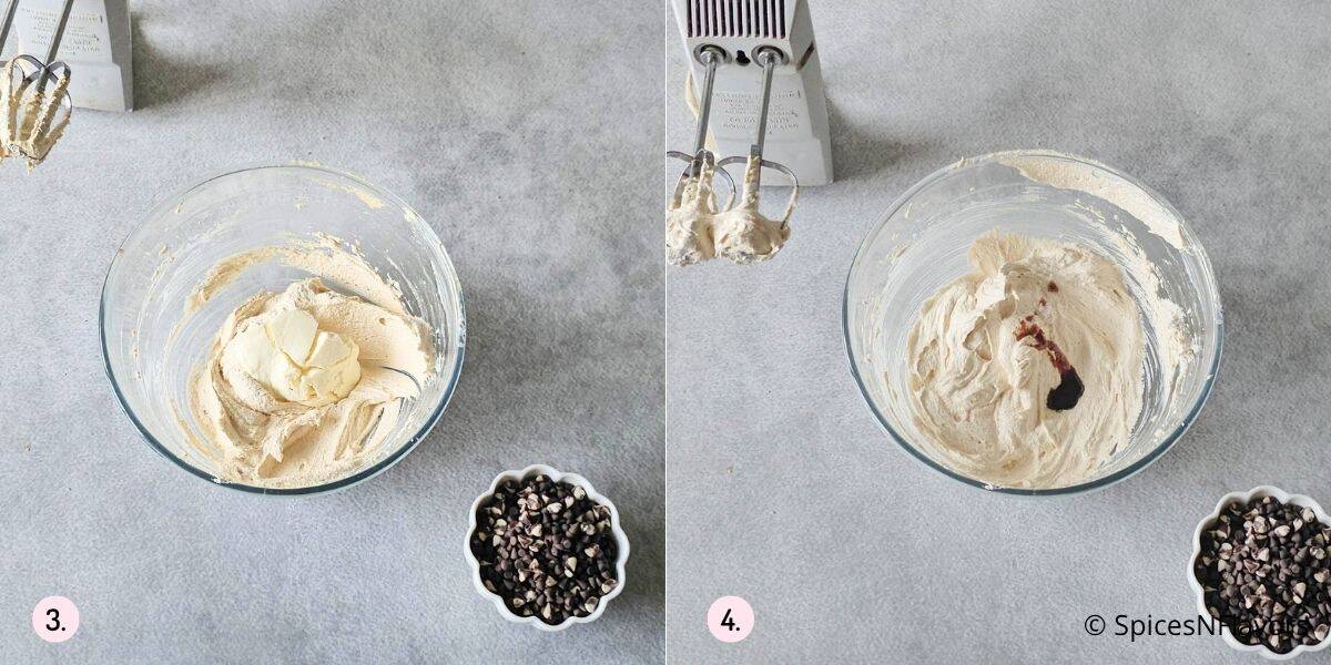 Add cream cheese and vanilla