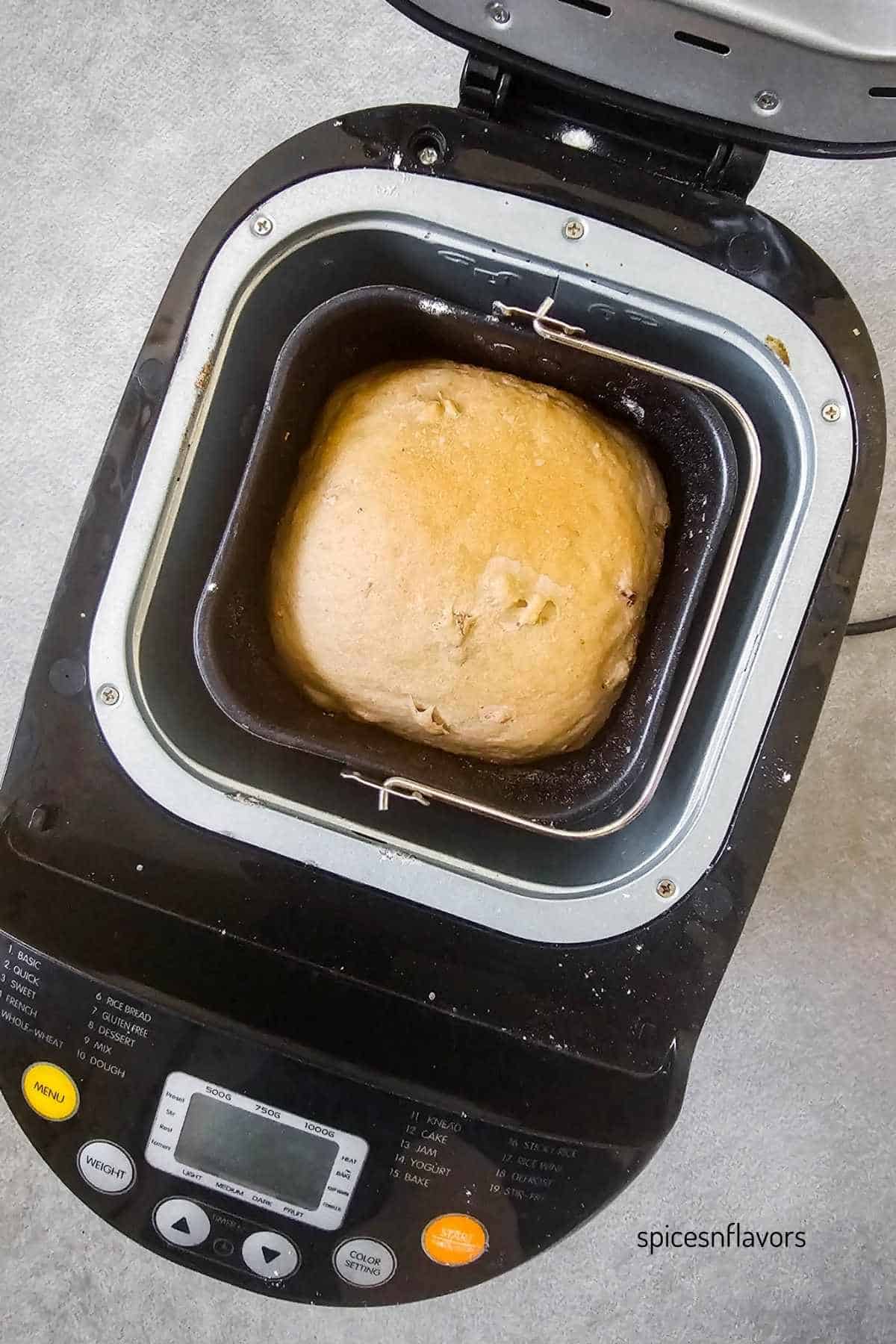 baked cranberry walnut bread in bread machine