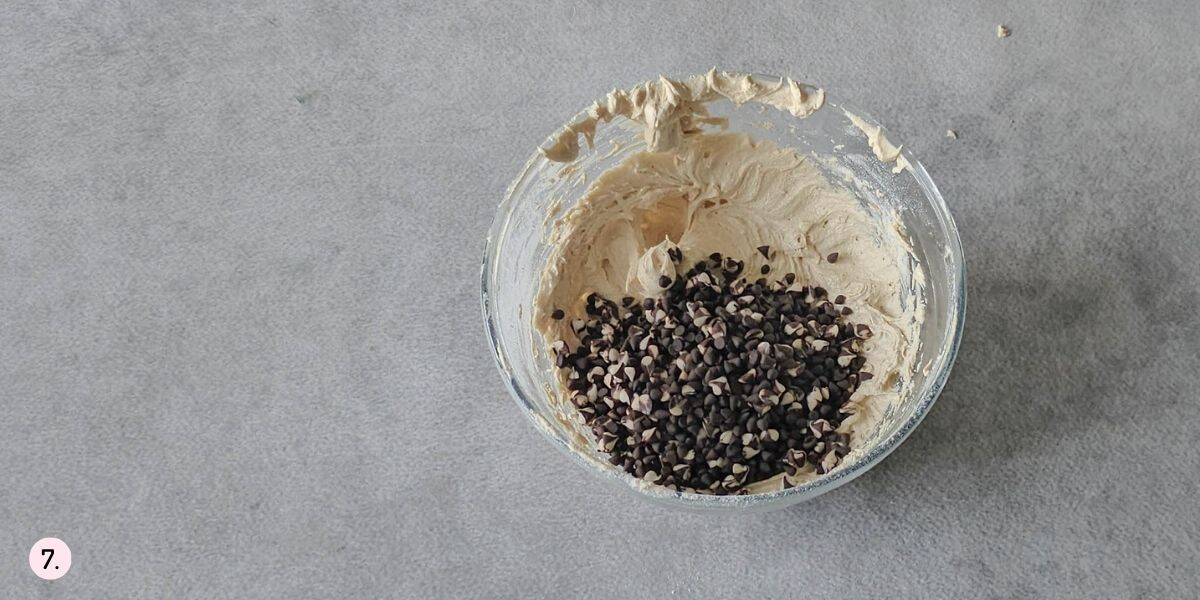 fold in mini chocolate chips